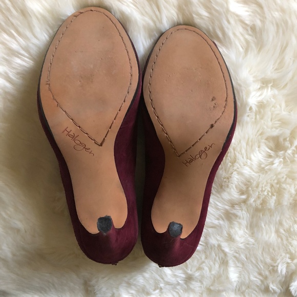 Halogen Suede Pumps - Maroon / Plum - Picture 5 of 8